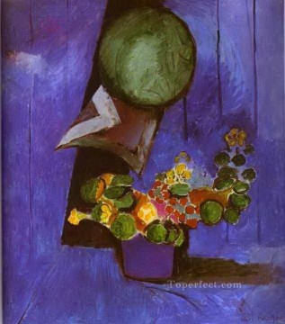  matisse - Flores y plato de cerámica fauvismo abstracto Henri Matisse